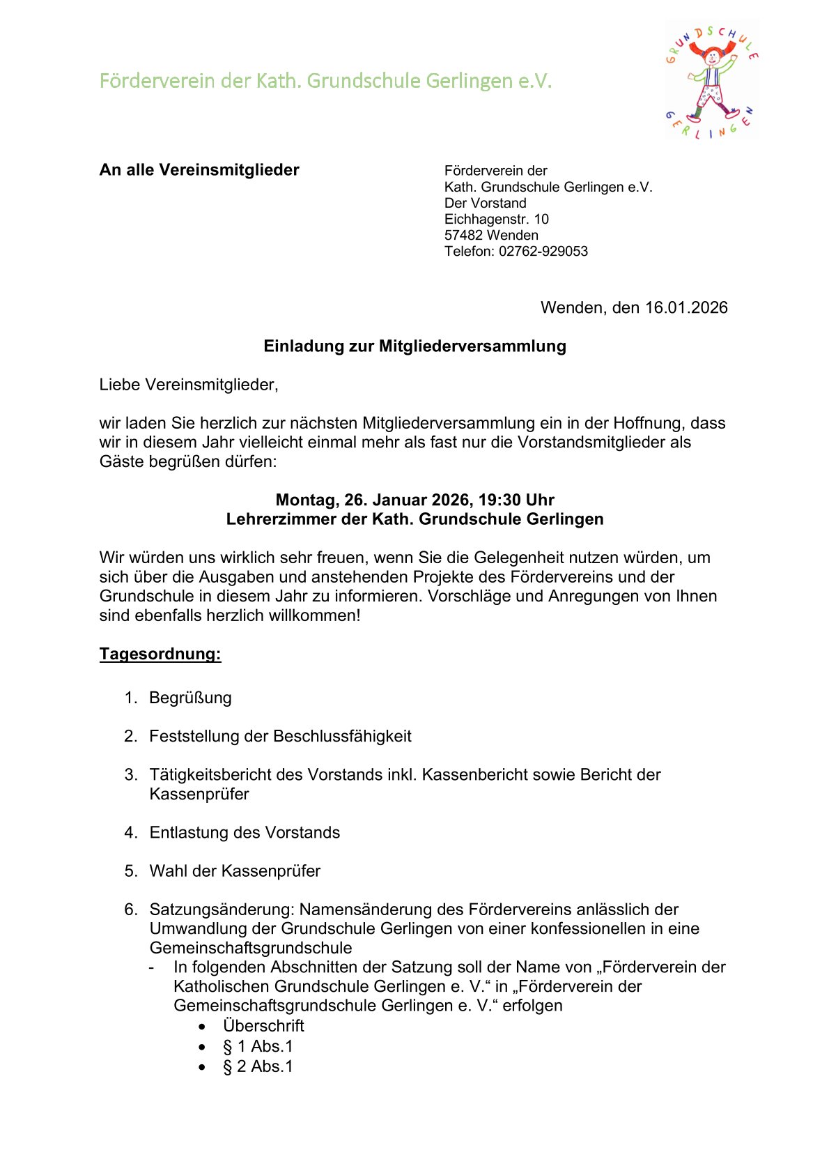 Einladung u. TO MV 2026 neu